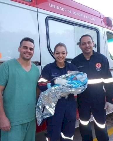 Profissionais do Samu de Itapiranga realizam parto dentro de ambulância