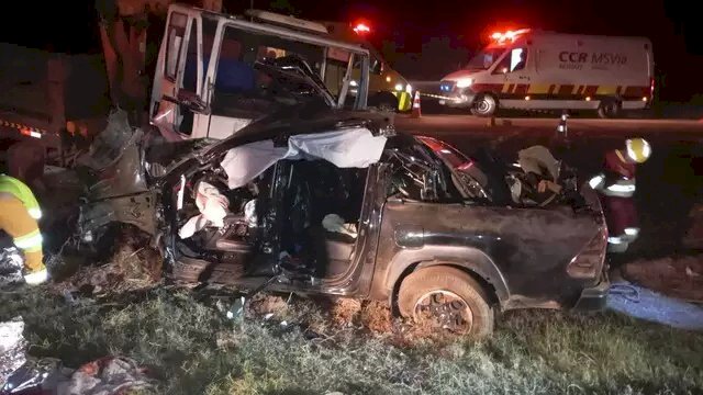 Moradores de São Miguel do Oeste perdem a vida em colisão no Mato Grosso do Sul