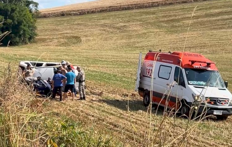 Idoso morre após capotar veículo na ERS-330 em Miraguaí