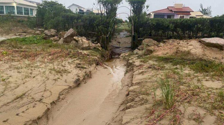 Tsunami meteorológico atinge cidade de Santa Catarina