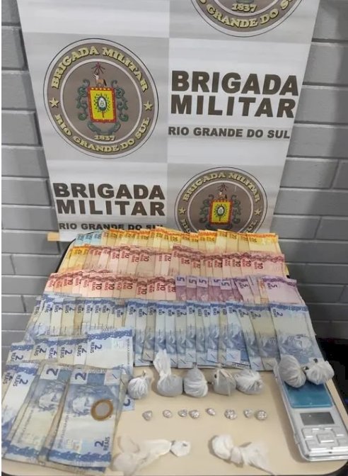 Brigada Militar realiza prisão por tráfico de drogas em Redentora