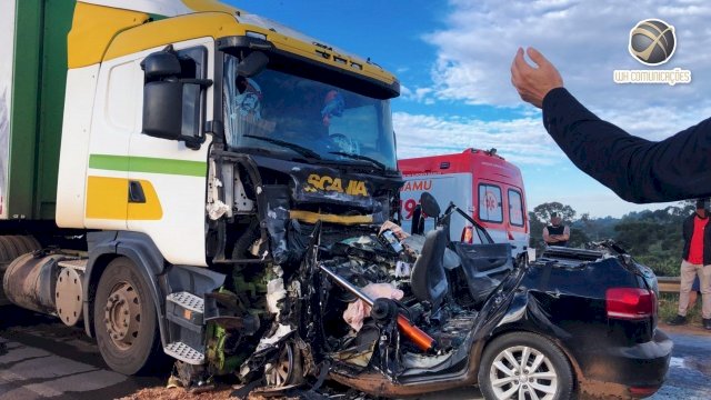 Grave acidente deixa uma vítima fatal na BR-282 em Maravilha